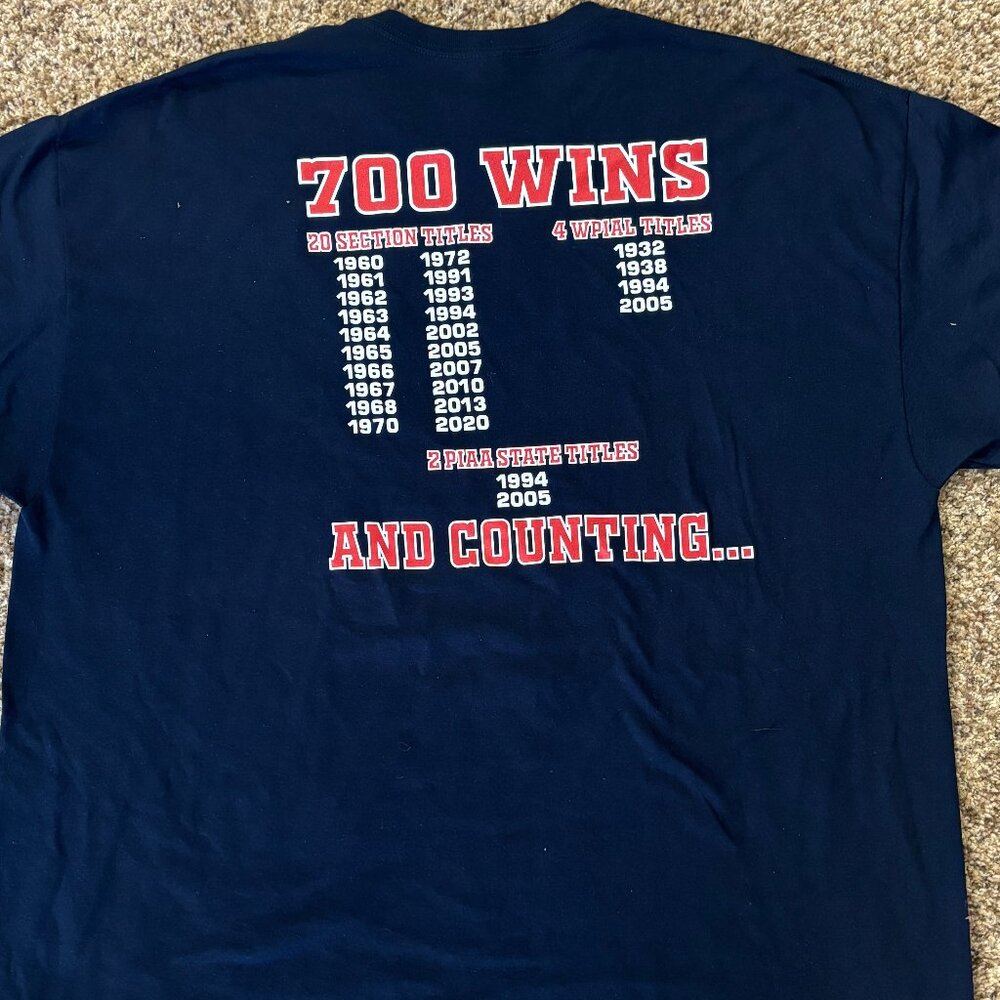 NWOT: McKeesport Tigers 700 Wins Tshirt - 1924 - Picture 4 of 4